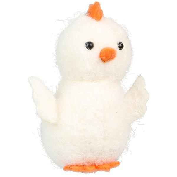 Hengende Hvit Kylling 6x8 cm