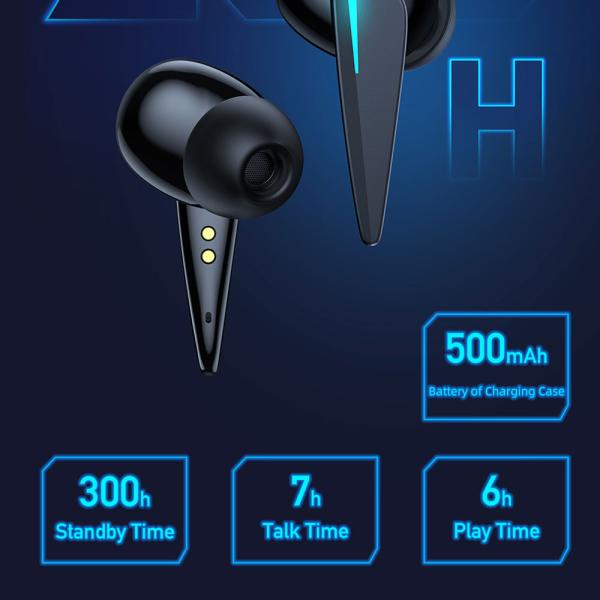 Headset med Ladeetui T23 Svart