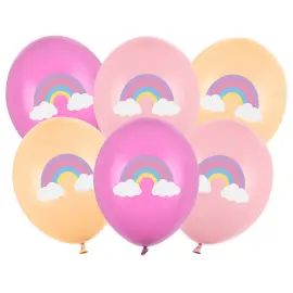 Ballonger Regnbue Mix 6-pakning