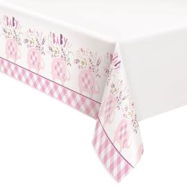 Babyshower Plastduk Elefant Rosa