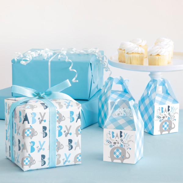 Babyshower Gaveesker Elefant Blå