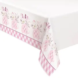 Babyshower Plastduk Elefant Rosa