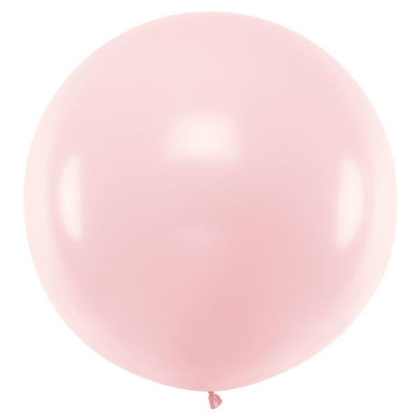 Gigantisk Latexballong Pastellrosa