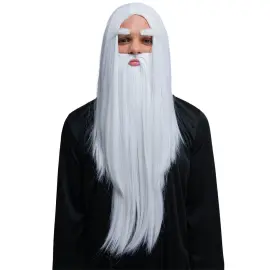 Trollmannsparykk med Skjegg og &Oslash;yenbryn