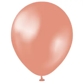 Latexballonger Metallic Rosegull 28 cm