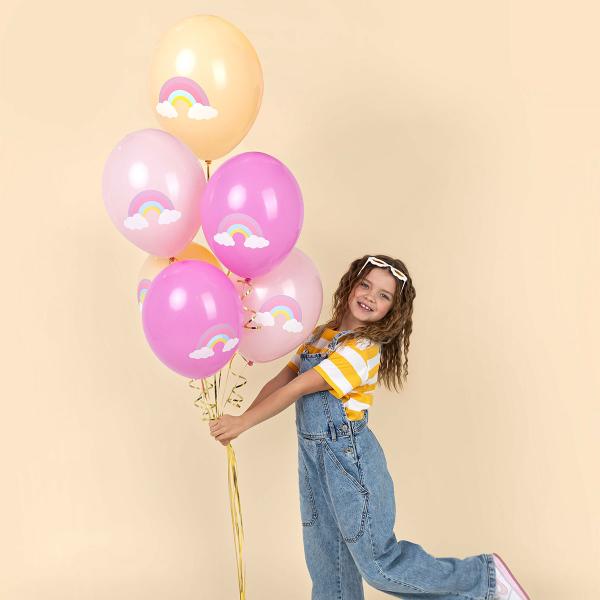 Ballonger Regnbue Mix 6-pakning