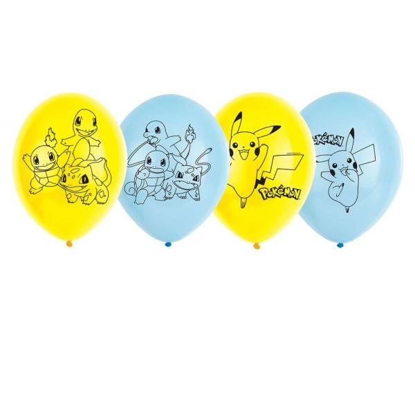 Pokemon Ballonger Blå og Gule