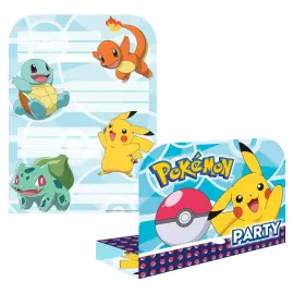 Pokemon Invitasjonskort med Konvolutt