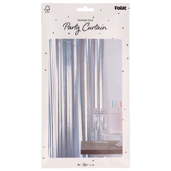 Party Draperi Matt Sølv 200x100 cm