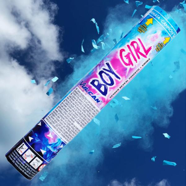 Konfettikanon Boy or Girl Blå