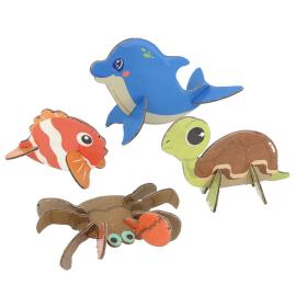 3D Skrapepuslespill Havsliv