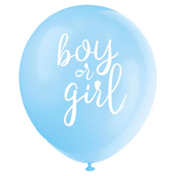 Boy or Girl Ballonger Blå & Rosa
