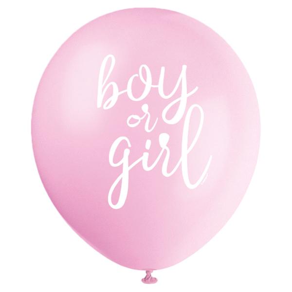 Boy or Girl Ballonger Blå & Rosa