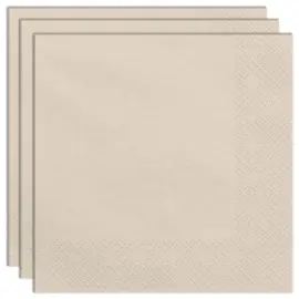 Papirservietter Beige 20-pakning