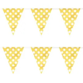 Polka Dot Gul Vimpelgirlander