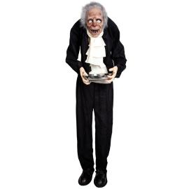 Animert Skummel Gammel Butler 153 cm