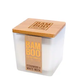 Duftlys Bambus & Hvit Ingef&aelig;rlilje Lite