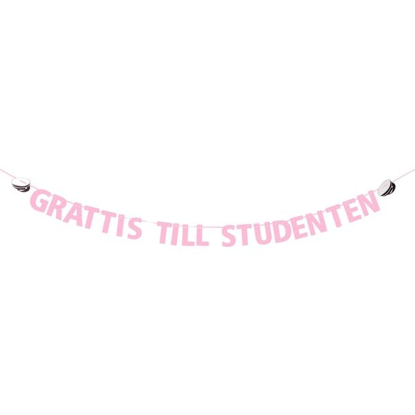 Girlander Grattis Till Studenten Lyserosa