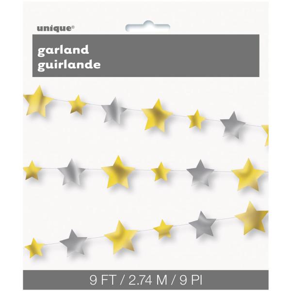 Girlander Stjerner Gull & Sølv
