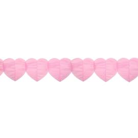 Girlander med Hjerter Babyrosa