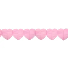 Girlander med Hjerter Babyrosa