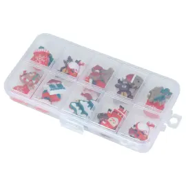 Selvklebende Julefigurer 20-pakning