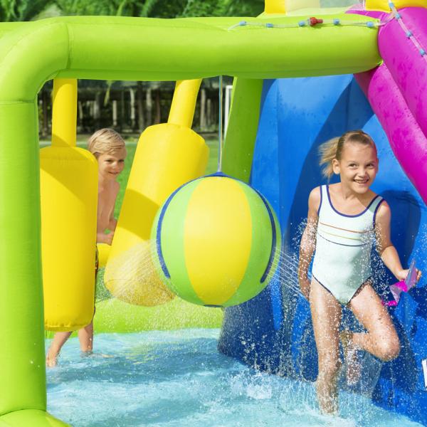 Oppblåsbart Badeland Splash Course Mega