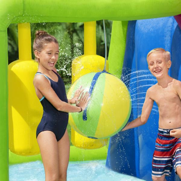 Oppblåsbart Badeland Splash Course Mega