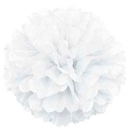 Pom Pom Pynt Hvit
