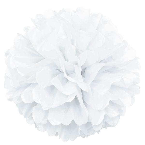 Pom Pom Pynt Hvit