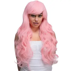 Lang & Bølget Rosa Cosplay Parykk