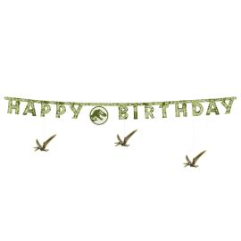 Jurassic World Happy Birthday Girlander 165 x 45 cm