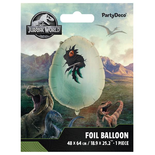 Jurassic World Dinosauregg Folieballong 48 x 64 cm