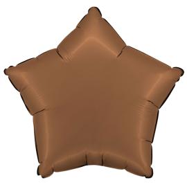Folieballong Stjerne Satin Sjokolade