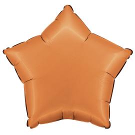 Folieballong Stjerne Satin Karamell