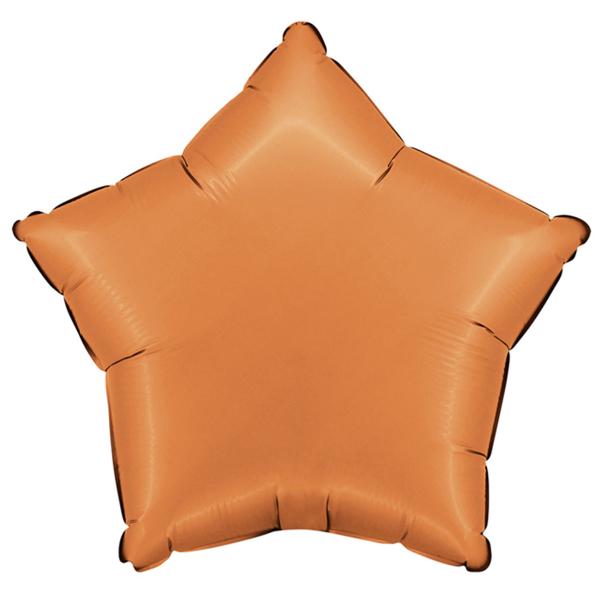 Folieballong Stjerne Satin Karamell