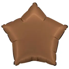Folieballong Stjerne Satin Sjokolade