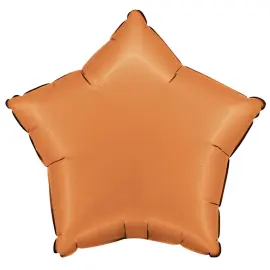 Folieballong Stjerne Satin Karamell