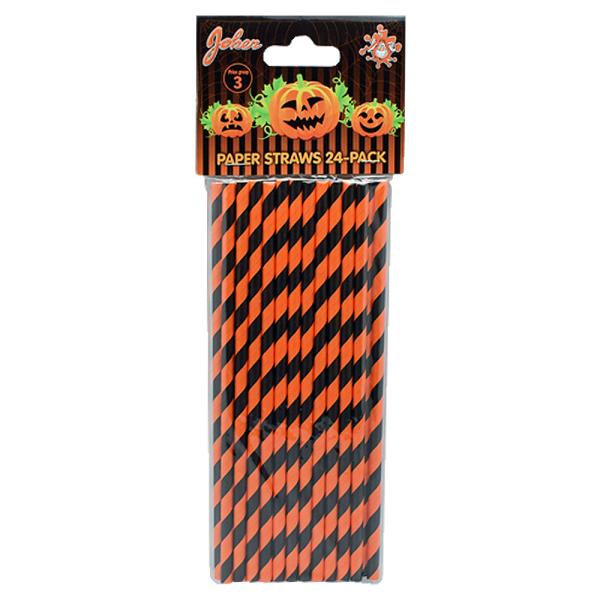Halloween Sugerør 24-pakning