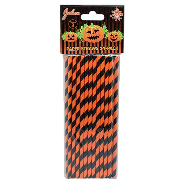 Halloween Sugerør 24-pakning
