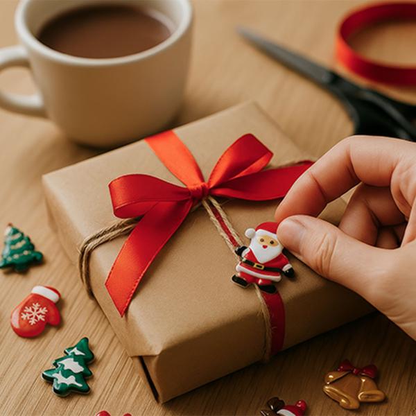 Selvklebende Julefigurer 20-pakning