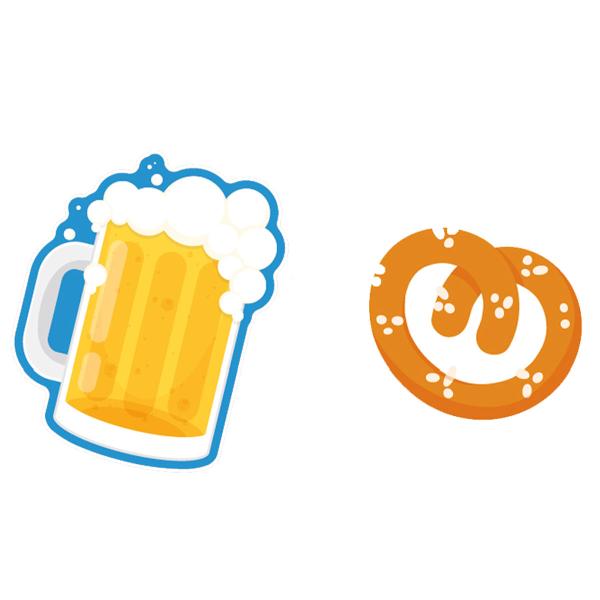 Oktoberfest Papirkonfetti 20-pakning