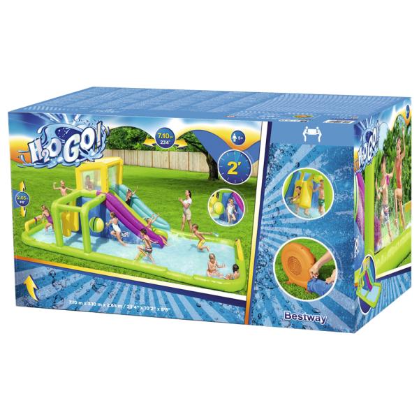 Oppblåsbart Badeland Splash Course Mega