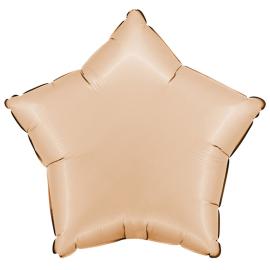 Folieballong Stjerne Satin Nude