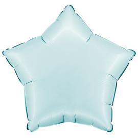 Folieballong Stjerne Satin Pastellblå