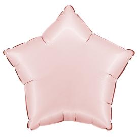 Folieballong Stjerne Satin Pastellrosa
