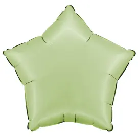 Folieballong Stjerne Satin Olivengr&oslash;nn