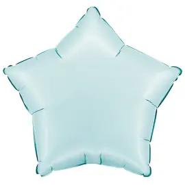 Folieballong Stjerne Satin Pastellblå