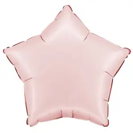 Folieballong Stjerne Satin Pastellrosa