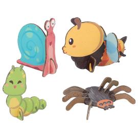 3D Skrapepuslespill Insekter